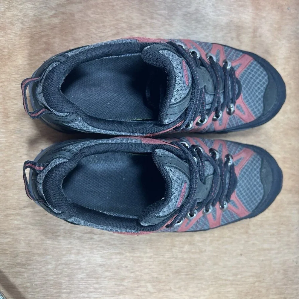 Oboz Sawtooth Low Hiking Shoes Men's Size 8 Red Black
